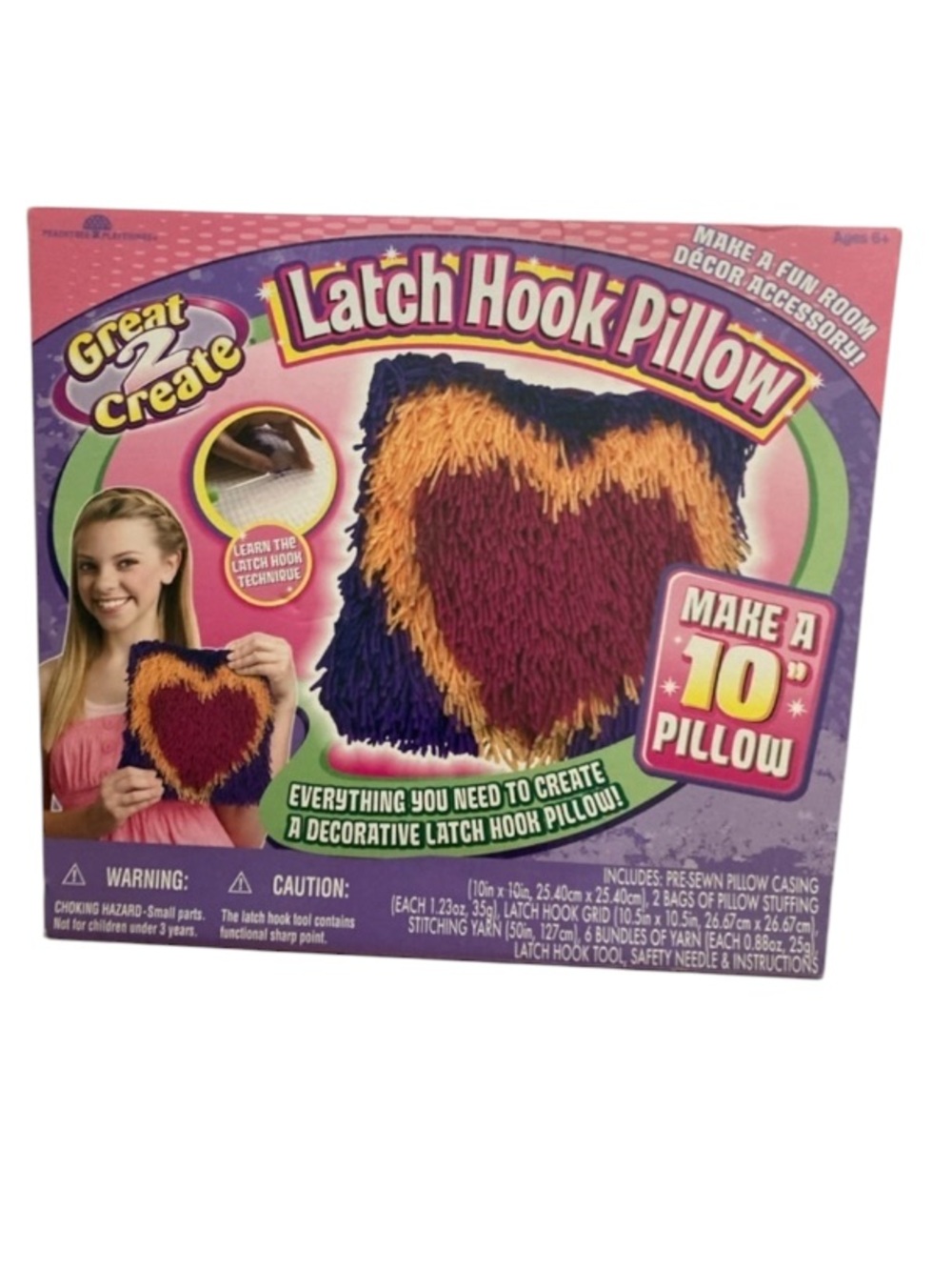 LATCH hook pillow make a fun room accessories used